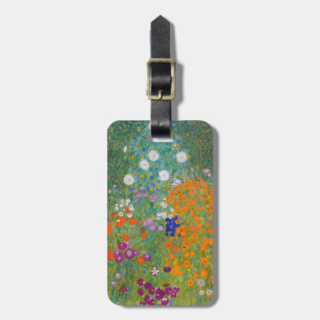 Gustav Klimt - Blomsterträdgård Bagagebricka (Vertikal Framsida)