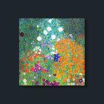 Gustav Klimt Blomsterträdgård Canvastryck<br><div class="desc">En stuga eller bondgård blomsterträdgård som Gustav Klimt målat.</div>