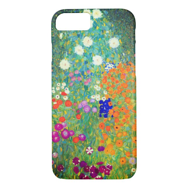 Gustav Klimt Blomsterträdgård Case-Mate iPhone Skal (Baksida)