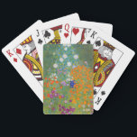 Gustav Klimt - Blomsterträdgård Casinokort<br><div class="desc">Blomsterträdgård - Gustav Klimt 1905-1907</div>