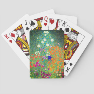 Gustav Klimt Blomsterträdgård Casinokort