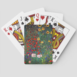 Gustav Klimt Blomsterträdgård Casinokort