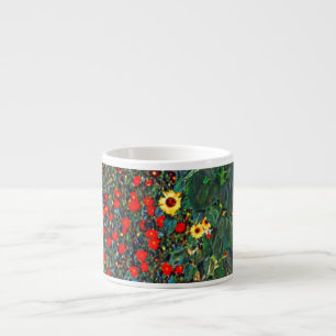 Gustav Klimt Blomsterträdgård Espressomugg