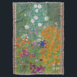 Gustav Klimt - Blomsterträdgård Filt<br><div class="desc">Blomsterträdgård - Gustav Klimt 1905-1907</div>