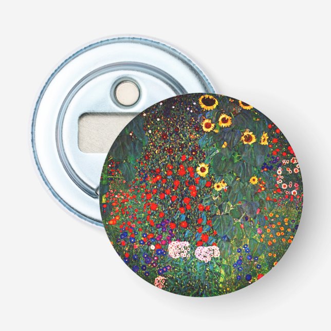 Gustav Klimt Blomsterträdgård Flasköppnare (Framsidan)