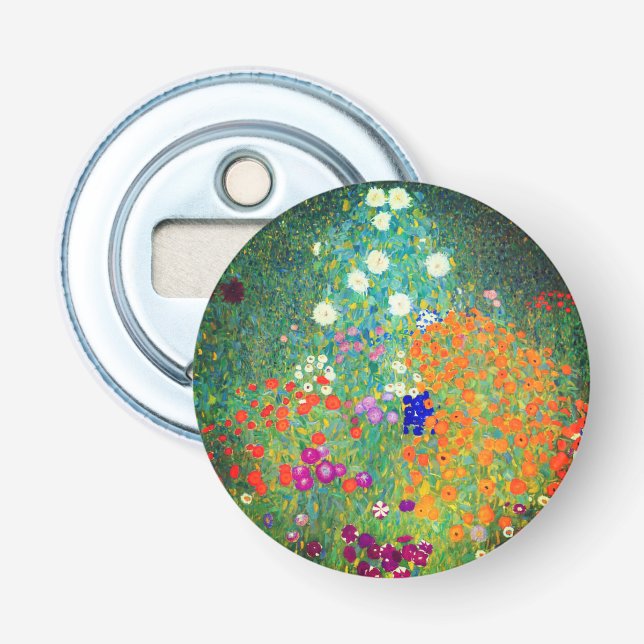 Gustav Klimt Blomsterträdgård Flasköppnare (Framsidan)