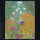 Gustav Klimt - Blomsterträdgård Fleecefilt<br><div class="desc">Blomsterträdgård - Gustav Klimt 1905-1907</div>