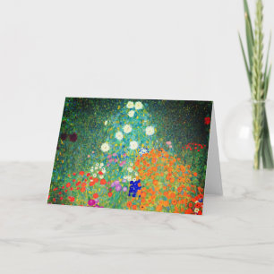 Gustav Klimt Blomsterträdgård Inbjudan
