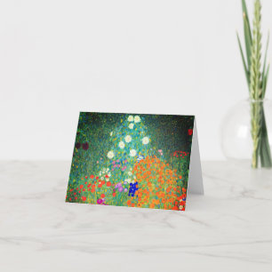 Gustav Klimt Blomsterträdgård Inbjudan