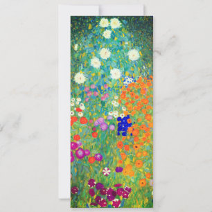 Gustav Klimt Blomsterträdgård Inbjudningar