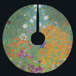Gustav Klimt - Blomsterträdgård Julgransmatta Borstad Polyester<br><div class="desc">Blomsterträdgård - Gustav Klimt 1905-1907</div>