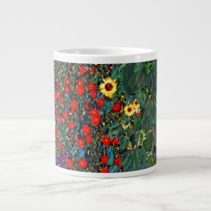 Gustav Klimt Blomsterträdgård Jumbo Mugg