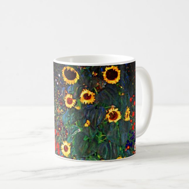 Gustav Klimt Blomsterträdgård Kaffemugg (Framsida höger)