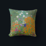 Gustav Klimt - Blomsterträdgård Kudde<br><div class="desc">Blomsterträdgård - Gustav Klimt 1905-1907</div>