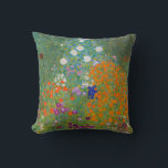 Gustav Klimt - Blomsterträdgård Kudde<br><div class="desc">Blomsterträdgård - Gustav Klimt 1905-1907</div>