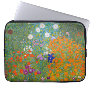 Gustav Klimt - Blomsterträdgård Laptop Fodral