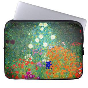 Gustav Klimt Blomsterträdgård Laptop Fodral