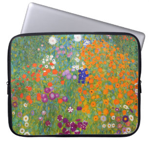 Gustav Klimt: Blomsterträdgård Laptop Fodral