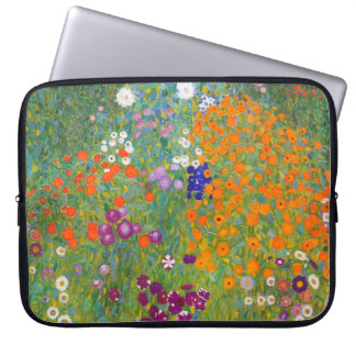 Gustav Klimt: Blomsterträdgård Laptop Fodral