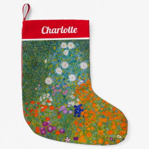 Gustav Klimt - Blomsterträdgård Liten Julstrumpa