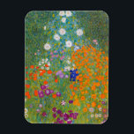 Gustav Klimt - Blomsterträdgård Magnet<br><div class="desc">Blomsterträdgård - Gustav Klimt 1905-1907</div>