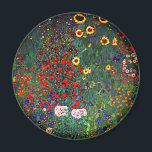 Gustav Klimt Blomsterträdgård Magnet<br><div class="desc">Magnet med Gustav Klimts oljemålning Farm Garden med solblommor (1907). En vacker trädgård av solblommor och exquisite blue,  red,  lila,  rosa och vita blommor. En underbar gåva till fläkt av Art nouveau och österrikisk konst.</div>