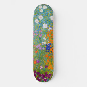 Gustav Klimt - Blomsterträdgård Mini Skateboard Bräda 18,5 Cm