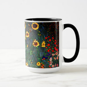 Gustav Klimt Blomsterträdgård Mugg
