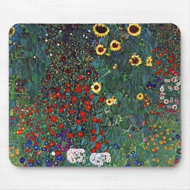 Gustav Klimt Blomsterträdgård Musmatta (Framsidan)