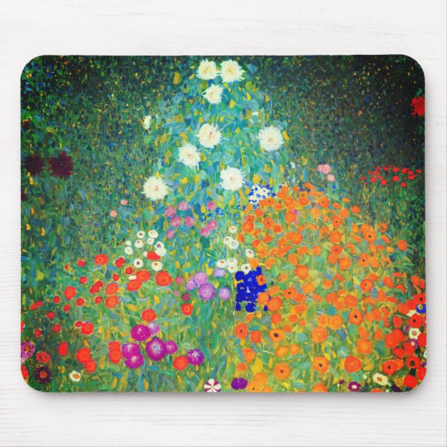 Gustav Klimt Blomsterträdgård Musmatta (Framsidan)