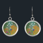 Gustav Klimt - Blomsterträdgård Örhängen<br><div class="desc">Blomsterträdgård - Gustav Klimt 1905-1907</div>