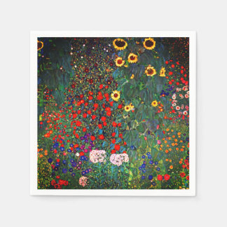 Gustav Klimt Blomsterträdgård Pappersservett