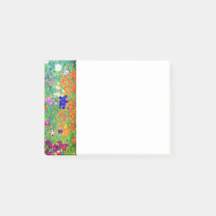 Gustav Klimt Blomsterträdgård Post-it Block