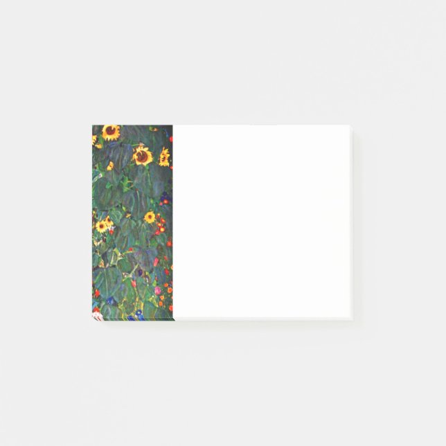 Gustav Klimt Blomsterträdgård Post-it Block (Framsida)