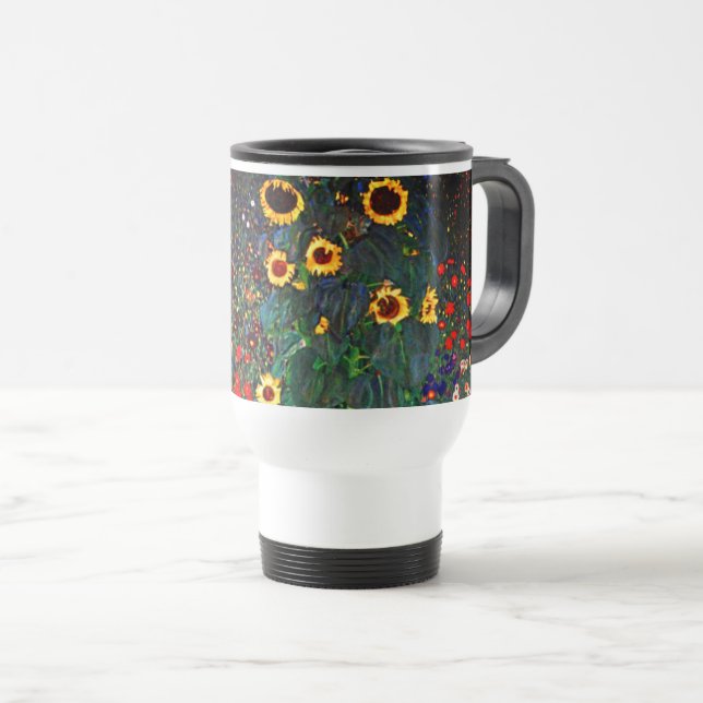 Gustav Klimt Blomsterträdgård Resemugg (Framsida höger)