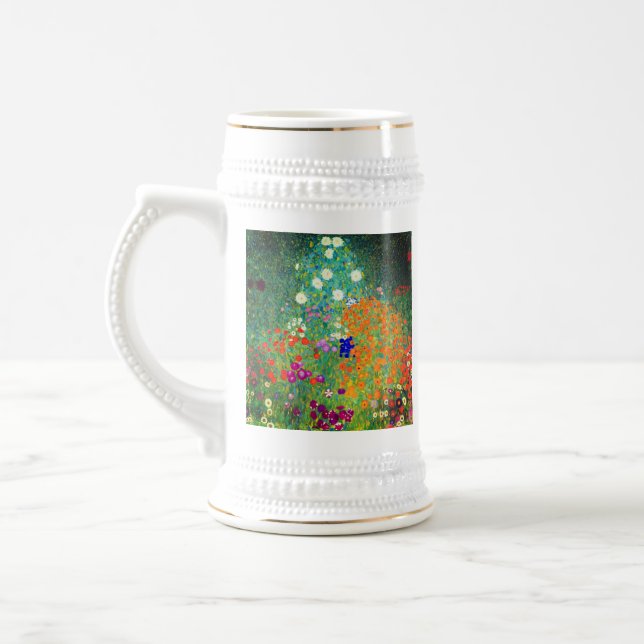Gustav Klimt Blomsterträdgård Sejdel (Vänster)