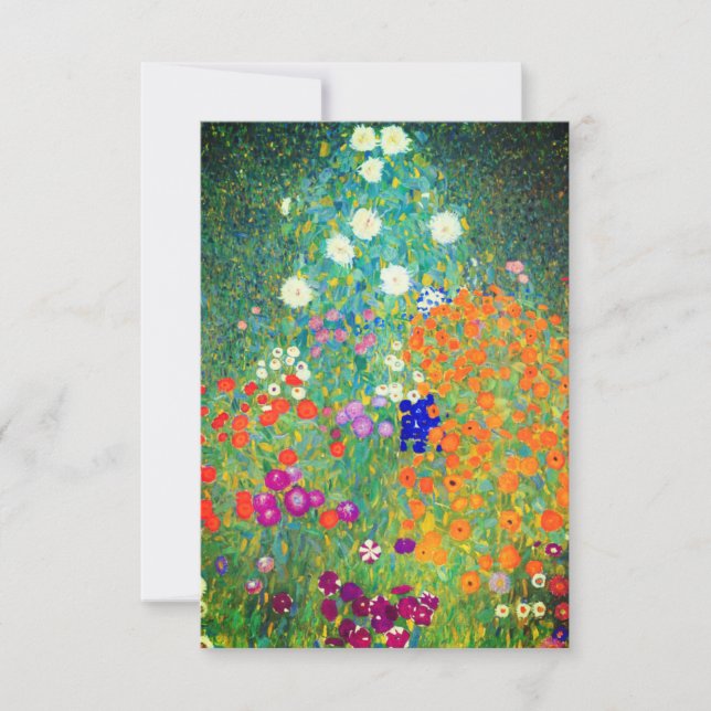 Gustav Klimt Blomsterträdgård Spara Datumet (Framsida)