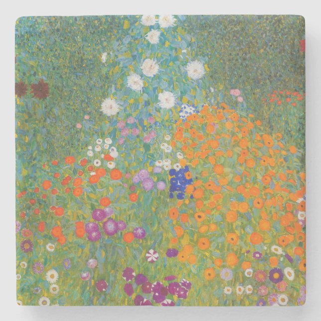 Gustav Klimt - Blomsterträdgård Stenunderlägg (Framsidan)