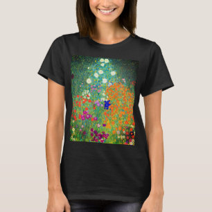 Gustav Klimt Blomsterträdgård T Shirt