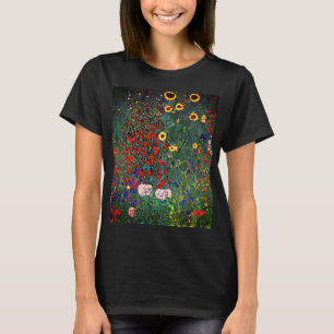 Gustav Klimt Blomsterträdgård T Shirt