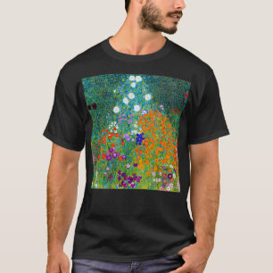 Gustav Klimt Blomsterträdgård  T Shirt