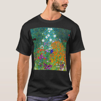 Gustav Klimt Blomsterträdgård  T Shirt