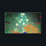 Gustav Klimt Blomsterträdgård Tilläggskort<br><div class="desc">Kort för djurutrymme med Gustav Klimts Blomsterträdgård för oljemålning (1906). En vacker trädgård av lila,  rött,  vitt,  blått och orange blommor. En underbar gåva till fläkt av Art nouveau och österrikisk konst.</div>