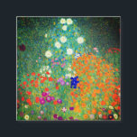 Gustav Klimt Blomsterträdgård Tilläggskort<br><div class="desc">Kort för djurutrymme med Gustav Klimts Blomsterträdgård för oljemålning (1906). En vacker trädgård av lila,  rött,  vitt,  blått och orange blommor. En underbar gåva till fläkt av Art nouveau och österrikisk konst.</div>