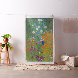 Gustav Klimt - Blomsterträdgård Tyg