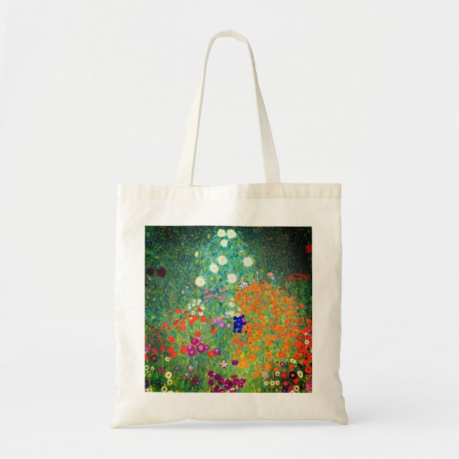 Gustav Klimt Blomsterträdgård Tygkasse (Framsidan)