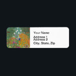 Gustav Klimt Blomsterträdgård Typ av skydd<br><div class="desc">En vacker trädgårdsmålning - det här är en klassisk målning av Gustav Klimt,  som heter Cottage Garden,  eller Bauergarten,  1907,  som är en nära blomsterträdgård,  en färgstark blommigt.</div>