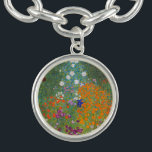 Gustav Klimt Blomsterträdgård Typ av skydd Armband<br><div class="desc">En vacker trädgårdsmålning - det här är en klassisk målning av Gustav Klimt,  som heter Cottage Garden,  eller Bauergarten,  1907,  som är en nära blomsterträdgård,  en färgstark blommigt.</div>