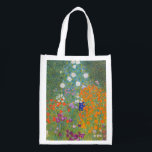 Gustav Klimt Blomsterträdgård Typ av skydd Återanvändbar Påse<br><div class="desc">En vacker trädgårdsmålning - det här är en klassisk målning av Gustav Klimt,  som heter Cottage Garden,  eller Bauergarten,  1907,  som är en nära blomsterträdgård,  en färgstark blommigt.</div>