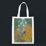 Gustav Klimt Blomsterträdgård Typ av skydd Återanvändbar Påse<br><div class="desc">En vacker trädgårdsmålning - det här är en klassisk målning av Gustav Klimt,  som heter Cottage Garden,  eller Bauergarten,  1907,  som är en nära blomsterträdgård,  en färgstark blommigt.</div>